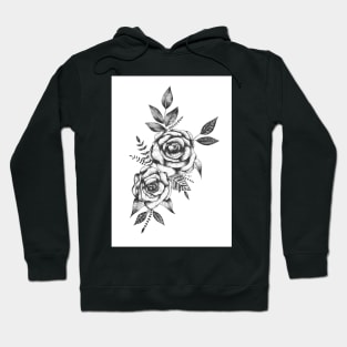 Dot work roses Hoodie